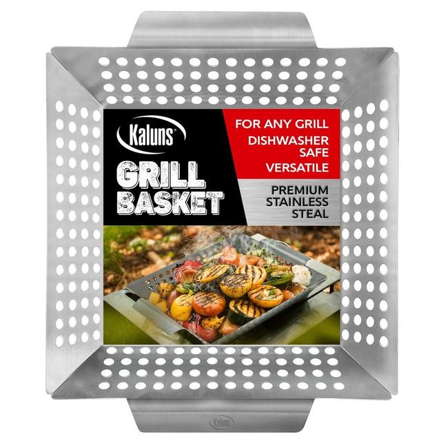 Kaluns Heavy Duty Stainless Steel Vegetable Grill Basket, Rectangular, Silver, Dishwasher ... – by MP-EM on TurtlesEgg Marketplace