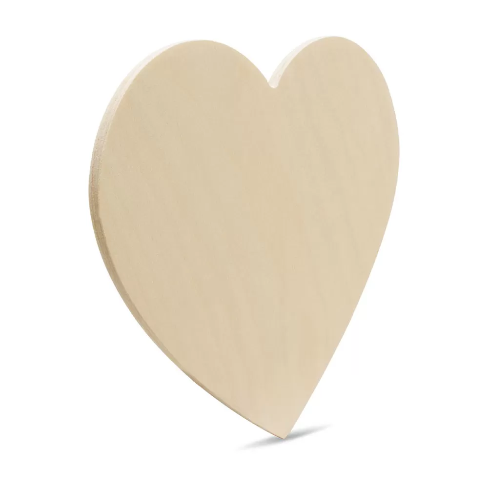 Wooden Heart Cutouts 12 inch, 1/4 inch Thick, Pack of 5 Unfinished Wooden Hearts for Crafting, DIY dcor and Sign Blanks, by Woodpeckers